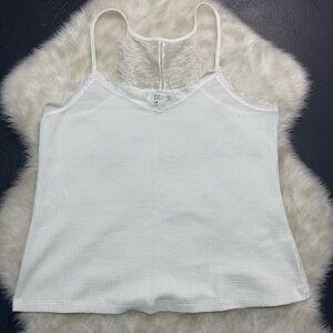 Molly Bracken White Lace Trim Cami